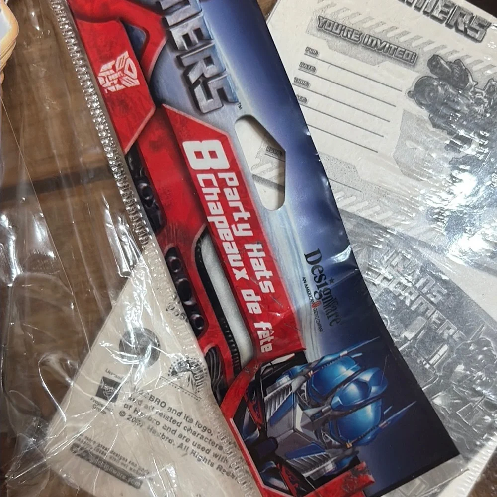 VTG NIP Transformers Party Supplies Set